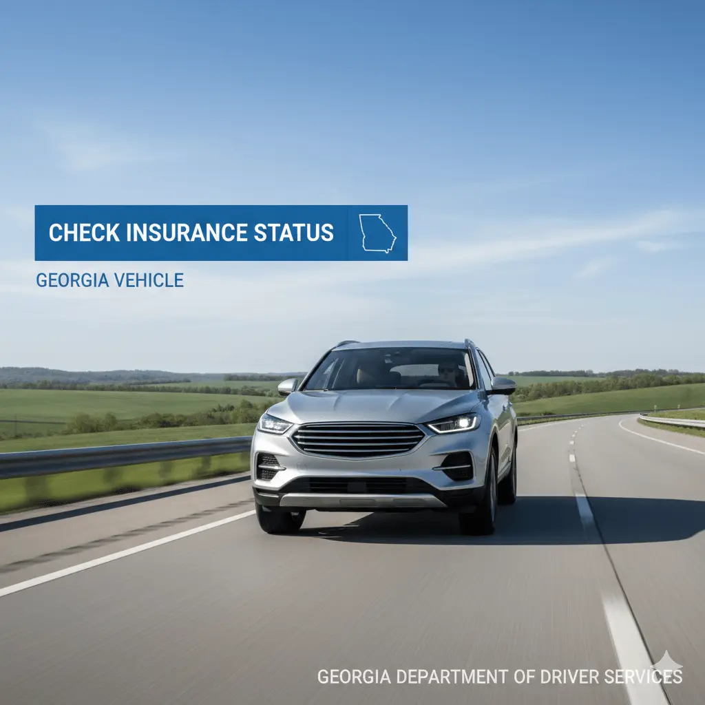 check insurance status of a vehicle ga