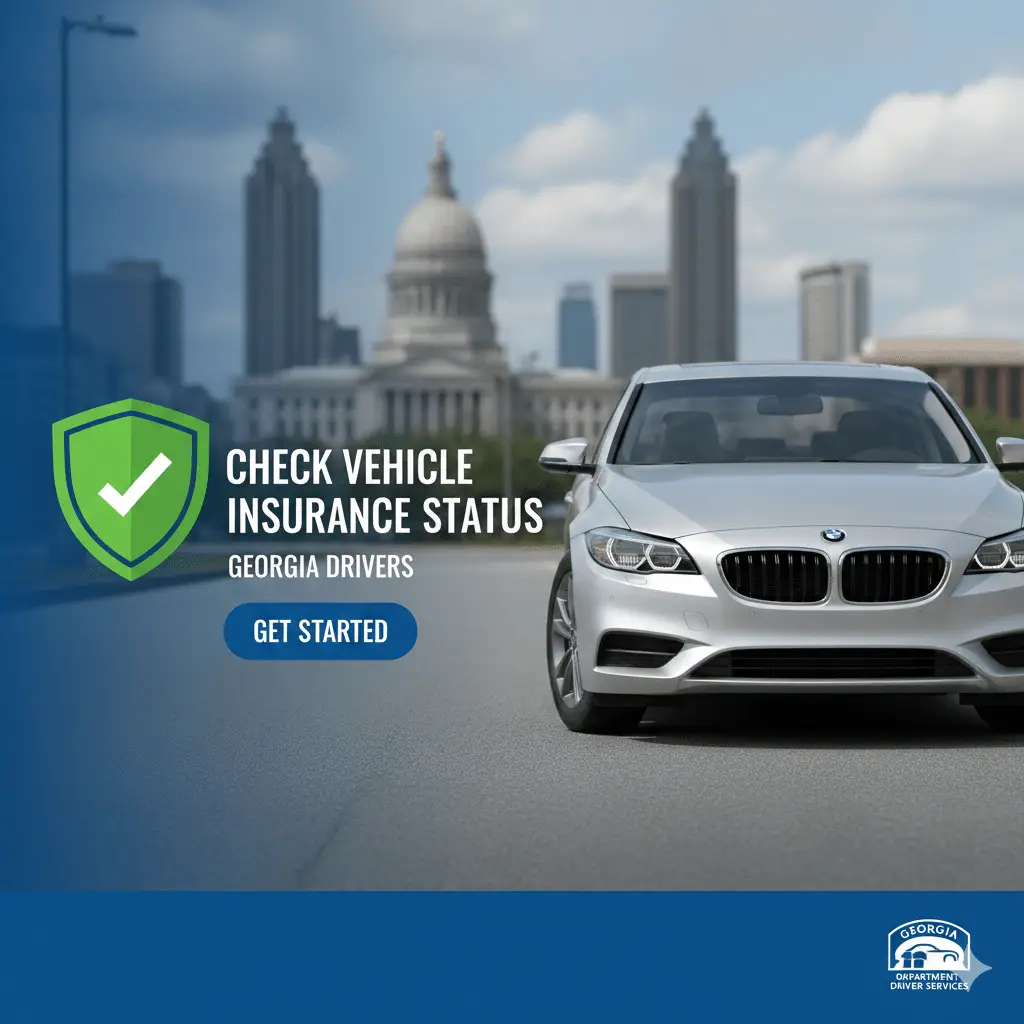 check insurance status of a vehicle ga