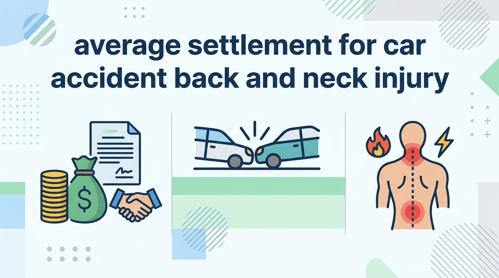 average settlement for car accident back and neck injury