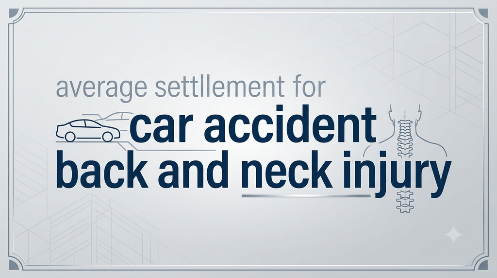 average settlement for car accident back and neck injury